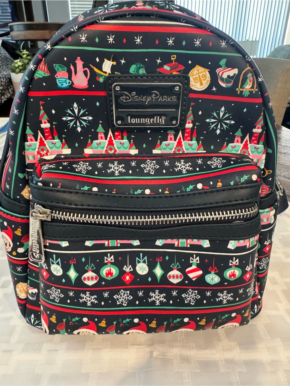 Disney Parks x Loungefly Mickey Mouse Holiday "Ugly Sweater" Mini Backpack